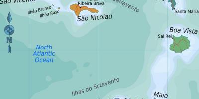 Kapp Verde-øyene kart plassering