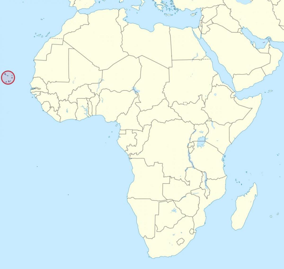 Cabo Verde-afrika kart