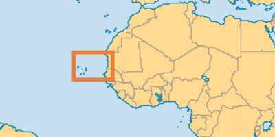 kapp verde kart Cabo Verde Cape Verde Map Kart Cabo Verde Cape Verde Vest Afrika Afrika kapp verde kart